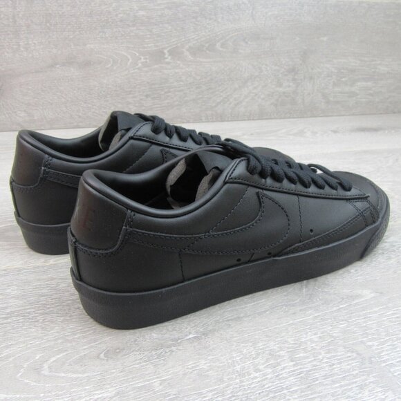 Nike Blazer Low '77 Womens Shoes Size 7 Triple Black NEW - Picture 7 of 13